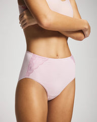 AMETHYST BLUSH - Tummy Modern Brief Panty with Lace | Soma