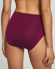 POMEGRANATE WINE - Tummy Modern Brief Panty with Lace | Soma