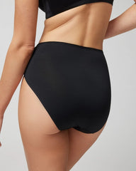 BLACK - Modern Brief Panty with Lace | Soma