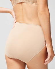 WARM AMBER - High-Waist Brief Panty with Lace | Soma