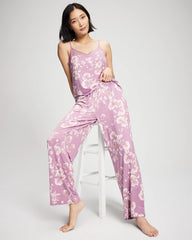 FLORA SHIMMER LILAC - Printed Pajama Pant | Soma