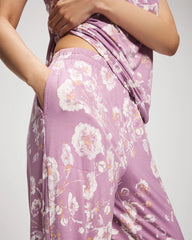 FLORA SHIMMER LILAC - Printed Pajama Pant | Soma