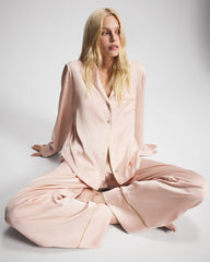 CAMEO ROSE - Long Sleeve Notch Collar Pajama Top | Soma