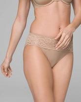 WARM AMBER - Hipster Panty with Lace | Soma