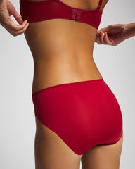 RED VELVET TONAL W/ LUREX - Hipster Panty with Sensuous Lace | Soma