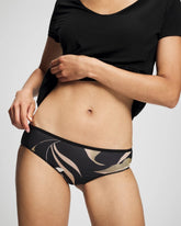 MYSTIC BLOOMS MINI BLACK - Cheeky Hipster Panty | Soma