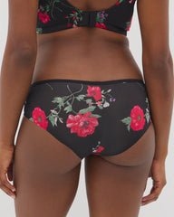 RHAPSODY FLORA MINI BLACK - Cheeky Hipster Panty | Soma