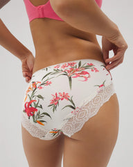 LE TIGRE FLORA MINI CH - Embraceable Hipster Panty Crochet Lace | Soma