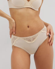 PALE SAND - Embraceable Hipster Panty Crochet Lace | Soma
