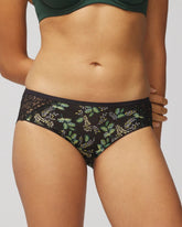 OASIS FRONDS BLACK - Hipster Panty with Enchanting Lace | Soma