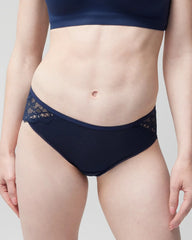 NIGHTFALL NAVY - Hipster Panty with Enchanting Lace | Soma