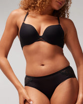 BLACK - Hipster Panty with Enchanting Lace | Soma
