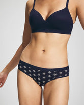 BELLE FOULARD MINI NAVY - Cotton Hipster Panty | Soma