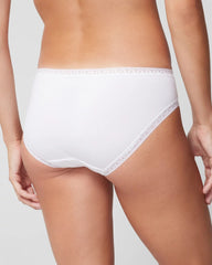 OPTIC WHITE - Cotton Hipster Panty with Lace Trim | Soma
