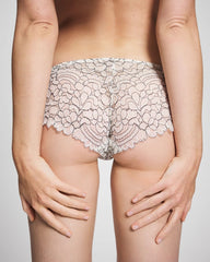 IVORY/BLACK CD - Corded Lace Cheeky Hipster Panty | Soma