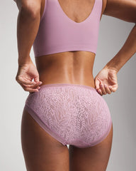 LILAC WINE - Soma Hipster Panty with Stretch Lace | Soma