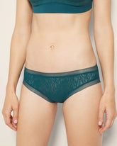 DEEP TEAL - Soma Hipster Panty with Stretch Lace | Soma