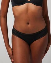 BLACK - Soma Hipster Panty with Stretch Lace | Soma