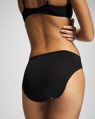 BLACK - Hipster Panty with Sensuous Embroidery | Soma