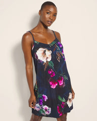 FLEUR EVER DRAMA NAVY - Chemise with Piping | Soma