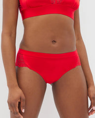 DARE ME RED - Cheeky Panty with Lace | Soma
