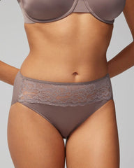 MOCHACCINO - High-Leg Panty with Lace | Soma