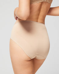 WARM AMBER - High-Leg Brief Panty with Lace | Soma