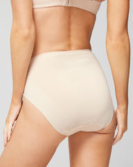 PALE SAND - High-Leg Brief Panty with Lace | Soma