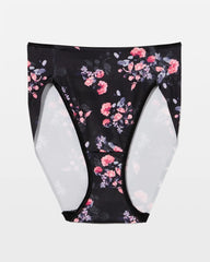 FLORAL DREAMS BLACK MINI - High-Leg Brief Panty | Soma