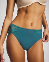 CERULEAN TEAL - High-Leg Panty with Enchanting Lace | Soma