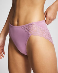 LILAC WINE - High-Leg Panty with Enchanting Lace | Soma