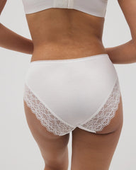 OPTIC WHITE - High-Leg Panty with Enchanting Lace | Soma
