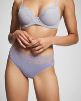 LAVENDER CLOUD - High-Leg Panty with Enchanting Lace | Soma