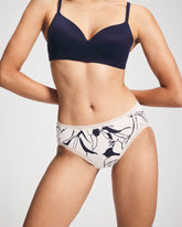 NOUVEAU FLORA MINI CHAMP - Cotton High-Leg Brief Panty with Lace Trim | Soma