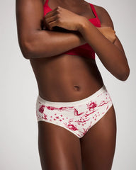 ENCHANTED TOILE CHAMPAGNE - Cotton High-Leg Panty | Soma