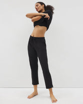 BLACK - Crop Pajama Pants | Soma