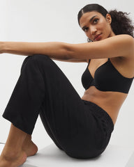BLACK - Crop Pajama Pants | Soma
