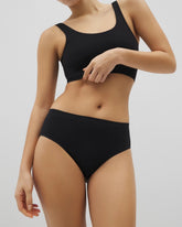 BLACK - Seamless Rib High-Leg Panty | Soma