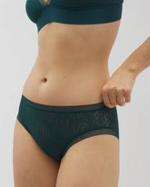 DARK SEA - Soma High-Leg Panty with Stretch Lace | Soma