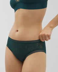 DARK SEA - Soma High-Leg Panty with Stretch Lace | Soma