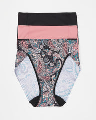 REGAL PAISLEY MULTI PACK - Tummy High-Leg Brief Panty 3 Pack | Soma