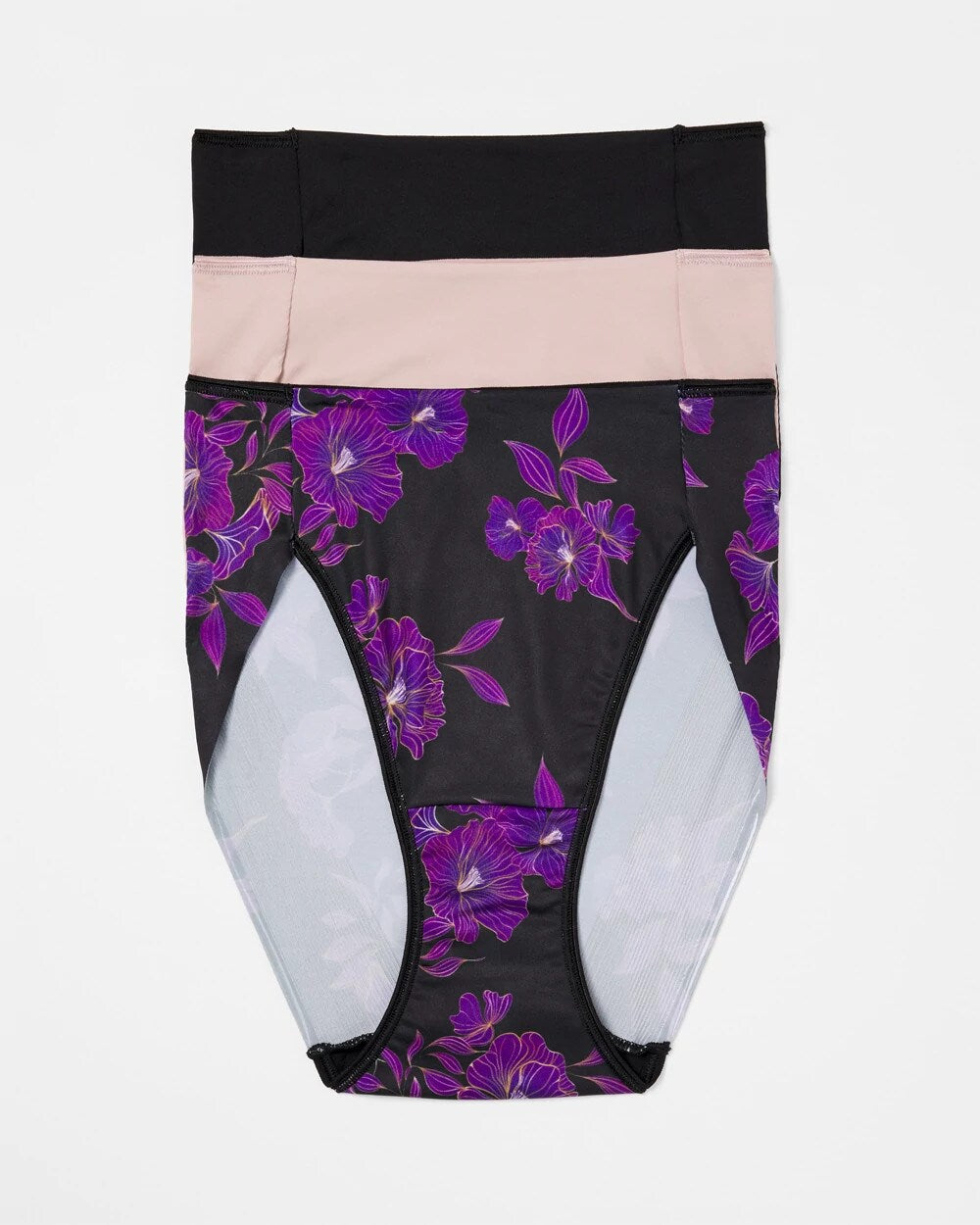 GILDED BLOOMS MULTI PACK - Tummy High-Leg Brief Panty 3 Pack | Soma