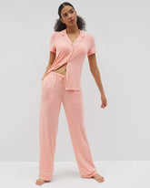 PALOMA GLOW - Solid Piped Pajama Pants | Soma