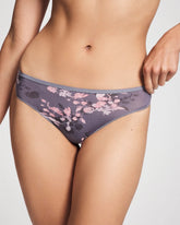 FLORAL DREAMS MINI GRAY - Thong Panty | Soma