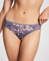 FLORAL DREAMS MINI GRAY - Thong Panty | Soma