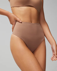 WARM SIENNA - Tummy High-Waist Thong Panty | Soma