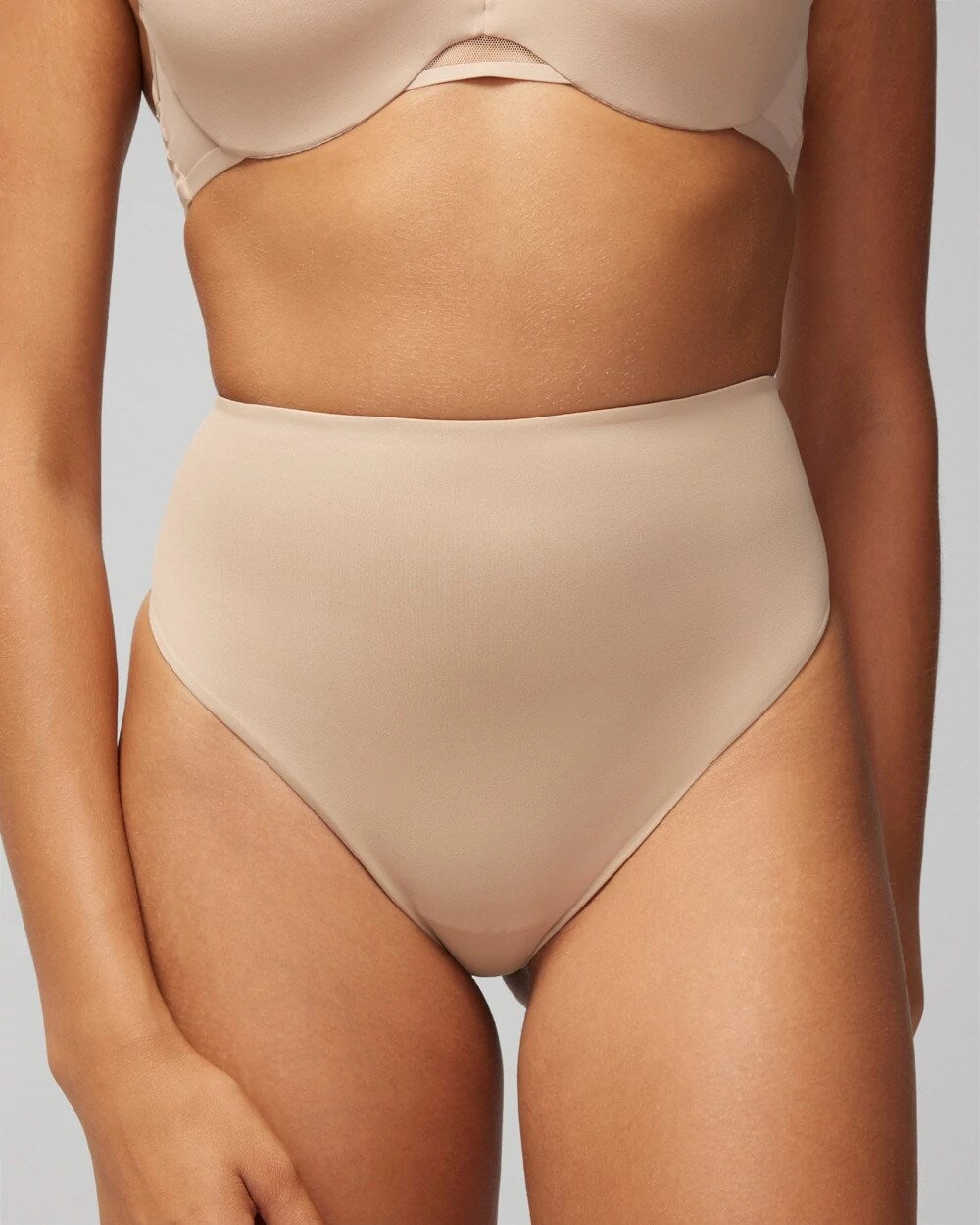 WARM AMBER - Tummy High-Waist Thong Panty | Soma