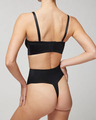 BLACK - Tummy High-Waist Thong Panty | Soma