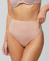 HUSH - High-Waist Thong Panty With Lace | Soma