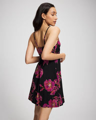 GILDED BLOOMS MAGENTA - Classic Shirred Neck Chemise | Soma